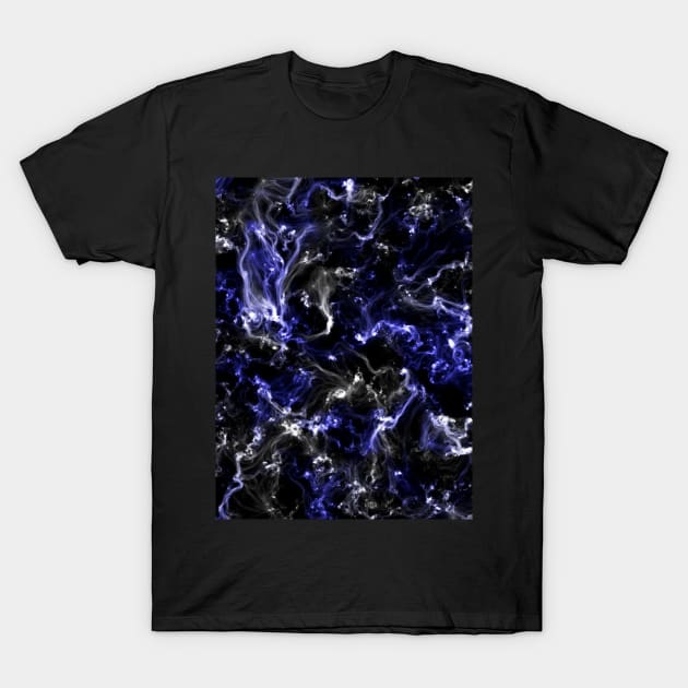 Blue and white nebula T-Shirt by Nerdiant